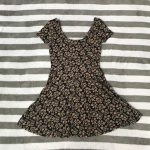 Beige&Black floral dress from Forever 21